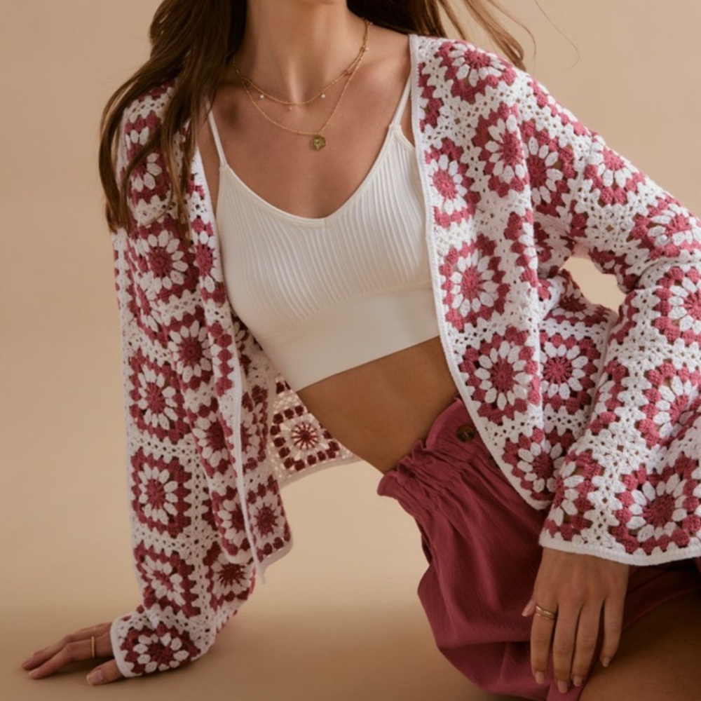 Agatha Square Open Cardigan